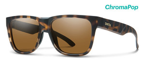 Smith Lowdown 2 Sunglasses ChromaPop Polarized in Matte Tortoise with Brown